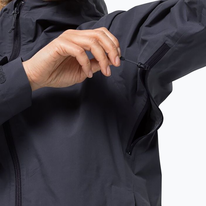 Jack Wolfskin women's rain jacket Elsberg 2.5L grey 1115951_1388_002 5
