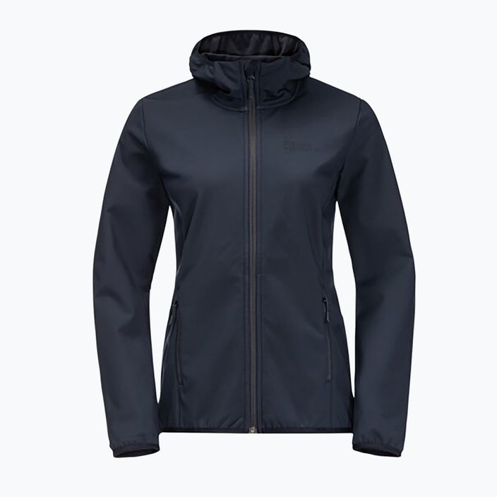 Women's softshell jacket Jack Wolfskin Bornberg Hoody navy blue 1307691 7