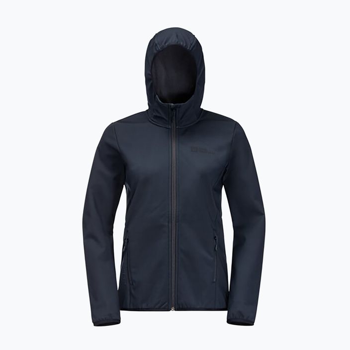 Women's softshell jacket Jack Wolfskin Bornberg Hoody navy blue 1307691 8