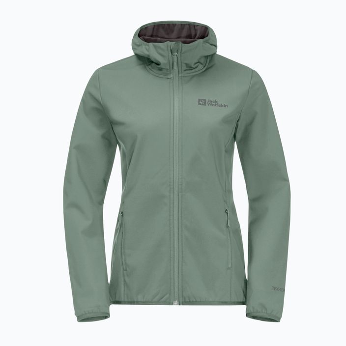 Women's softshell jacket Jack Wolfskin Bornberg Hoody green 1307691 4