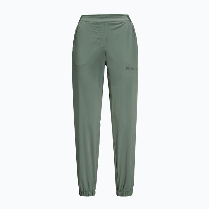 Women's softshell trousers Jack Wolfskin Prelight green 1508111 4
