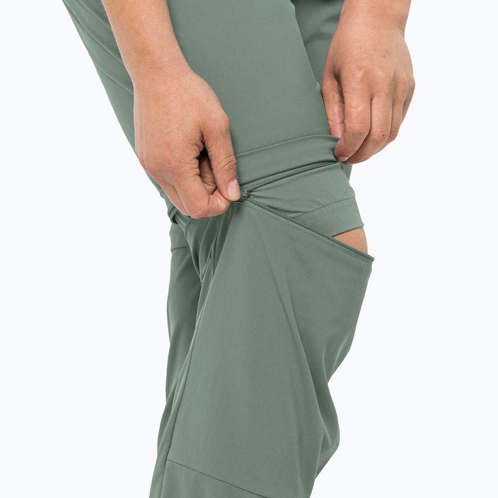 Women's softshell trousers Jack Wolfskin Glastal Zip Off green 1508151_4151_042 4