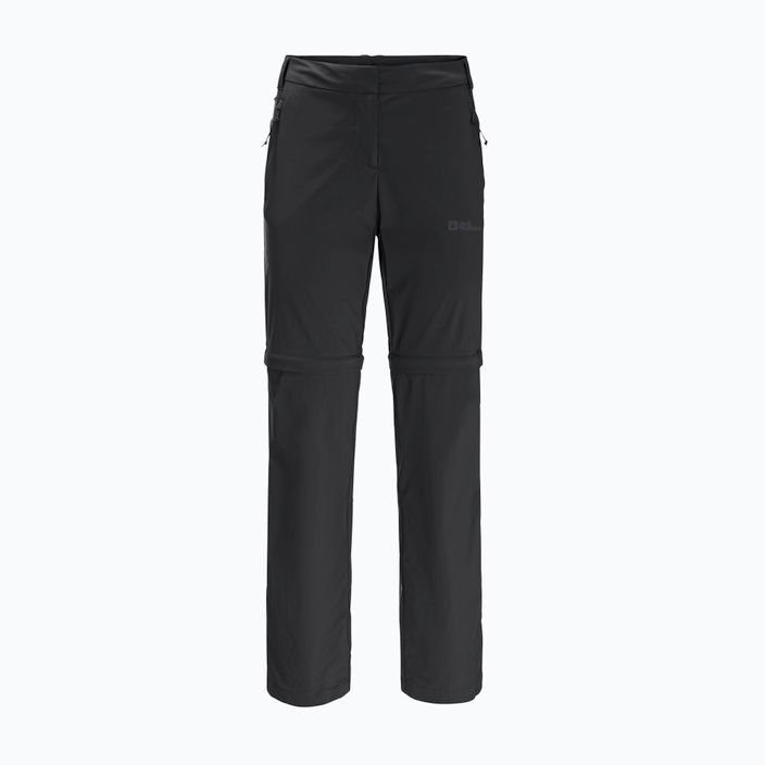Jack Wolfskin women's softshell trousers Glastal Zip Off black 1508151_6000_042 6
