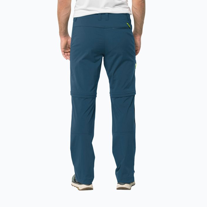 Men's softshell trousersJack Wolfskin Glastal Zip Away navy blue 1508301 2