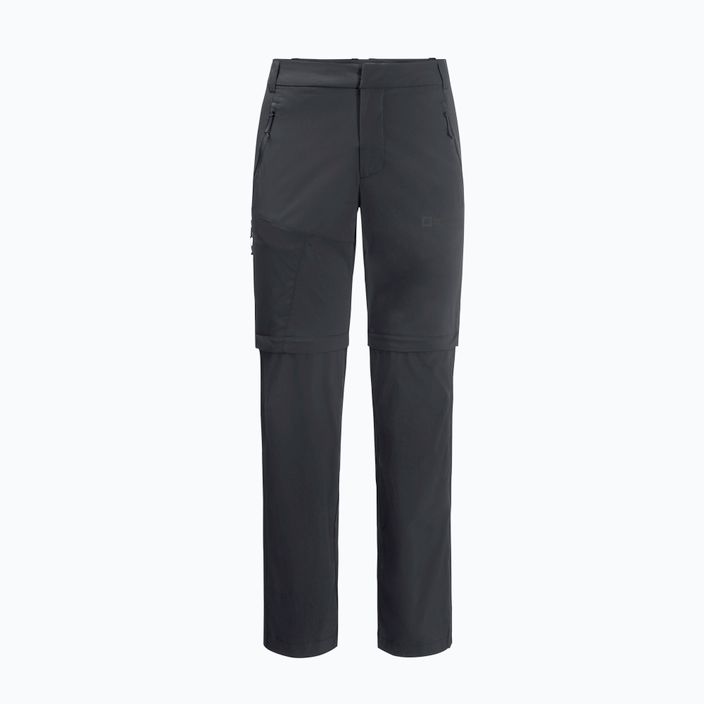 Men's soft shell trousers Jack Wolfskin Glastal Zip Away grey 1508301 6