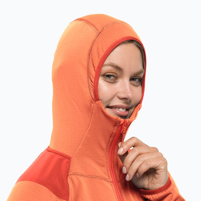 Jack Wolfskin women's trekking jacket Kolbenberg Hooded FZ orange 1711071 4