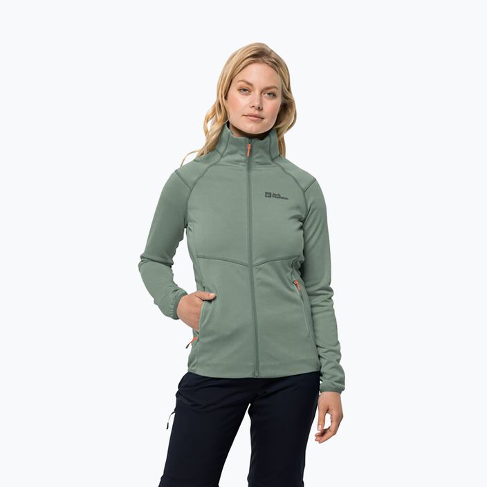 Jack Wolfskin women's trekking jacket Fortberg FZ green 1711101 5
