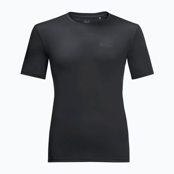 Jack Wolfskin Tech men's trekking t-shirt black 1807072 3