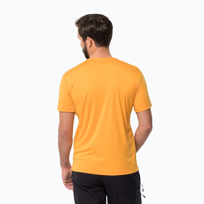 Jack Wolfskin Peak Graphic men's trekking t-shirt orange 1807183 2