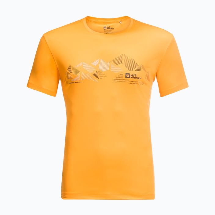 Jack Wolfskin Peak Graphic men's trekking t-shirt orange 1807183 4
