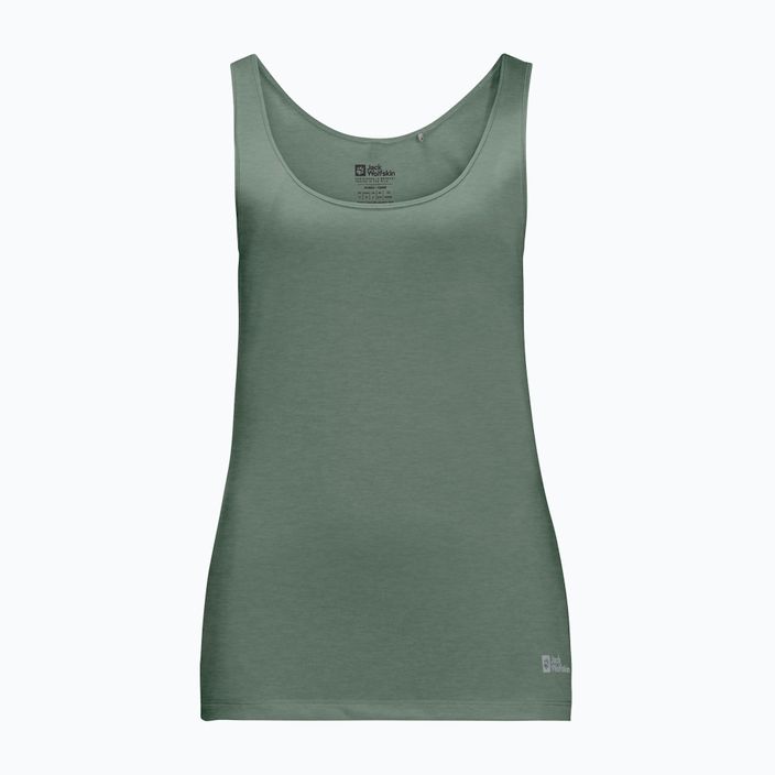 Jack Wolfskin women's trekking t-shirt Pack & Go Tank green 1807283 3