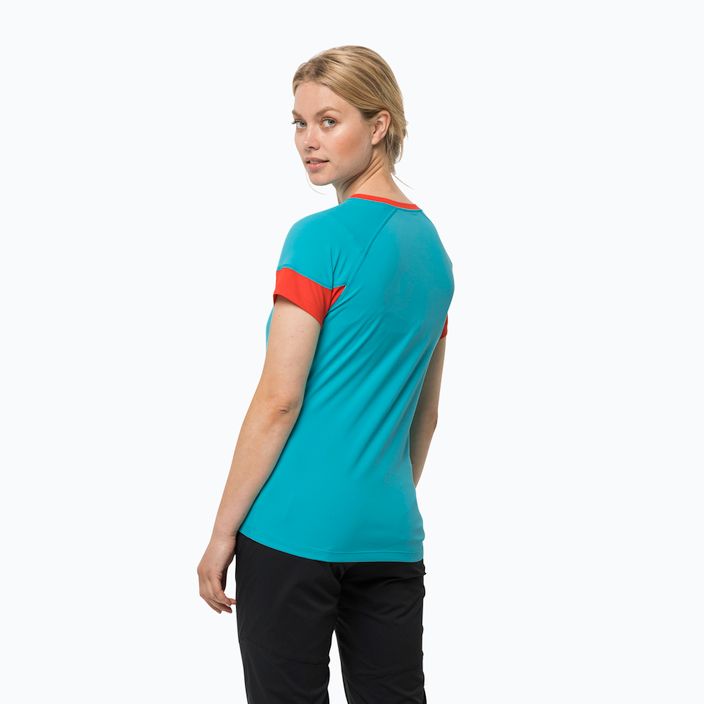 Jack Wolfskin women's trekking t-shirt Narrows blue 1807363 2