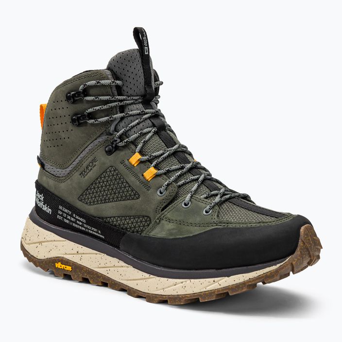 Jack Wolfskin men's Terraquest Texapore Mid trekking boots green 4056381_4143_075