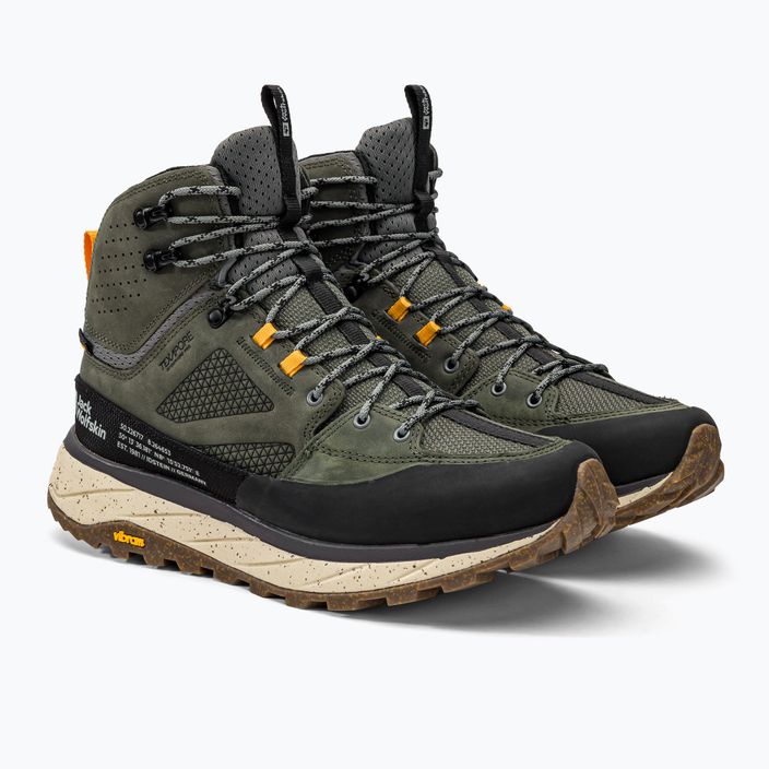 Jack Wolfskin men's Terraquest Texapore Mid trekking boots green 4056381_4143_075 4