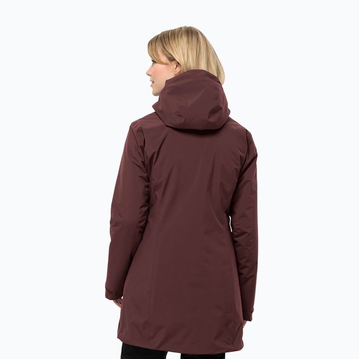 Jack Wolfskin women's winter jacket Heidelstein Ins dark maroon 2