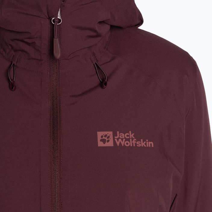 Jack Wolfskin women's winter jacket Heidelstein Ins dark maroon 9