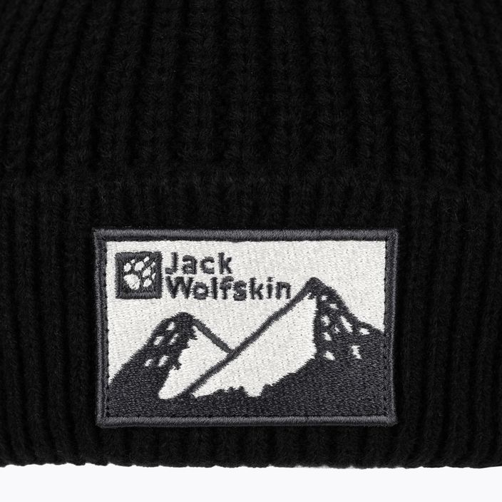 Jack Wolfskin Edo Badge Beanie winter beanie black 4
