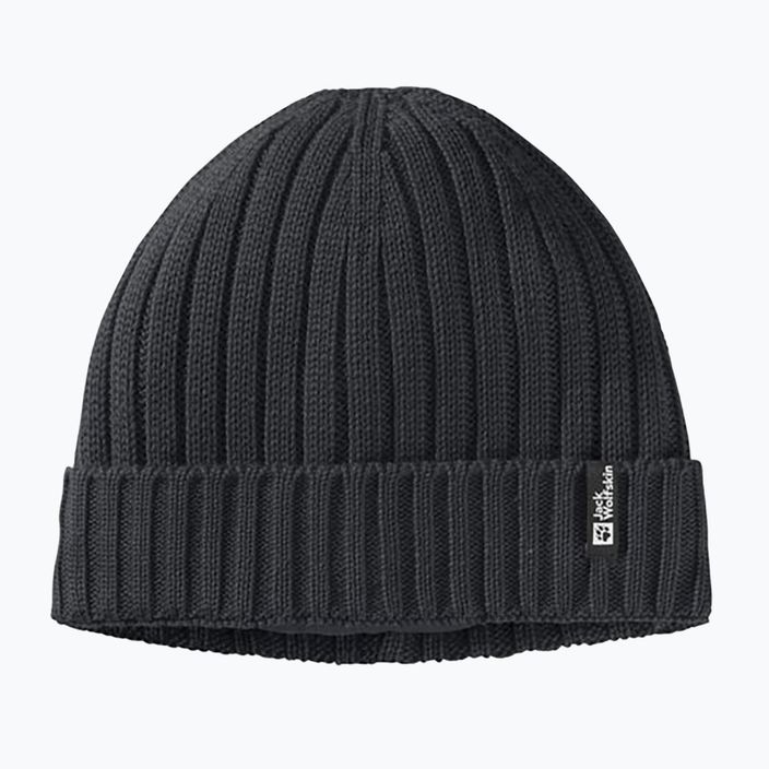 Jack Wolfskin Rib Knit winter beanie black