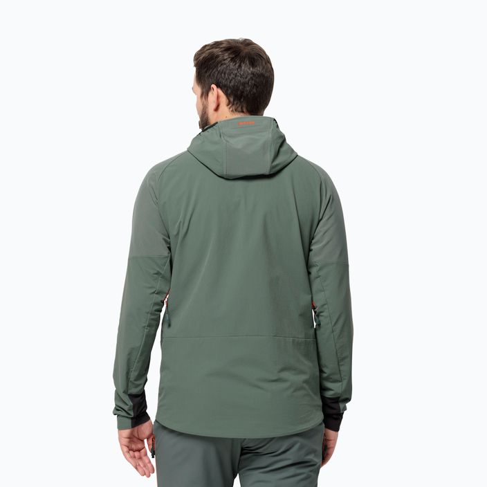 Jack Wolfskin men's softshell jacket Alpspitze Hoody hedge green 2