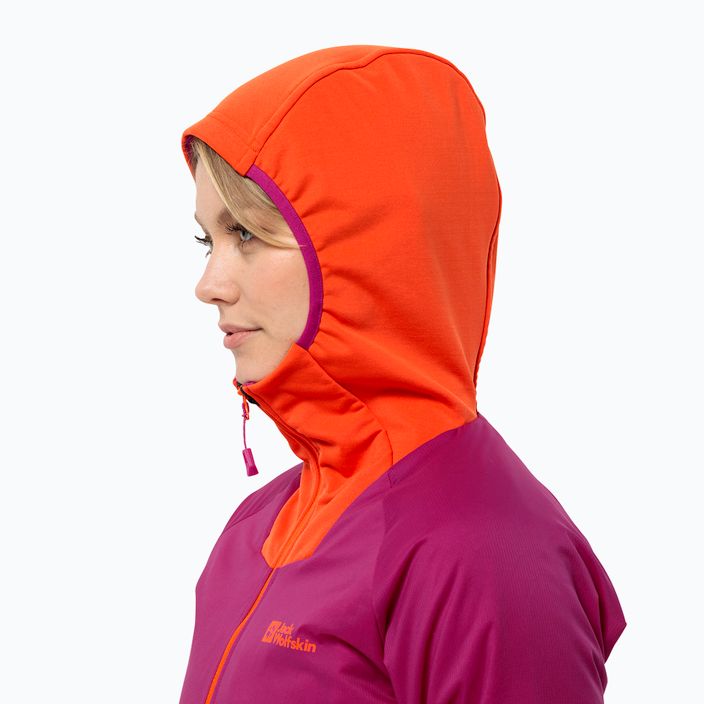 Jack Wolfskin Alpspitze Ins Hybrid new magenta women's rain jacket 4