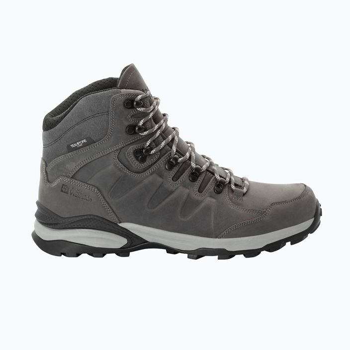 Jack Wolfskin men's Refugio Prime Texapore Mid slate grey trekking boots 12