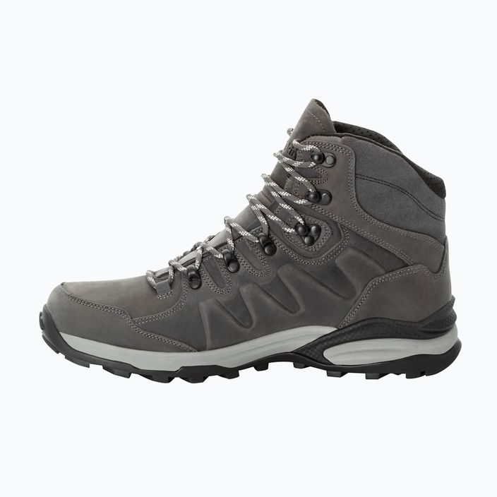 Jack Wolfskin men's Refugio Prime Texapore Mid slate grey trekking boots 13