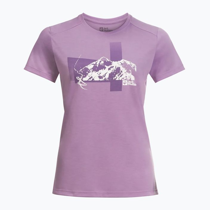 Jack Wolfskin women's trekking t-shirt Vonnan S/S Graphic velvet 4