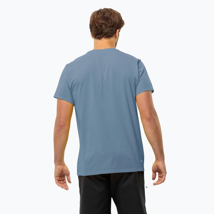 Jack Wolfskin Prelight Trail men's trekking t-shirt elemental blue 2