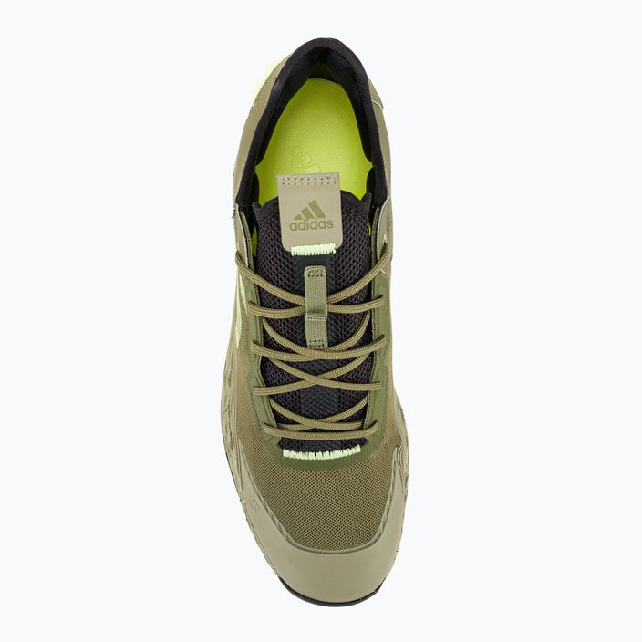 Men's adidas FIVE TEN Trailcross LT focus olive/pulse lime/orbit green platform cycling shoes 7