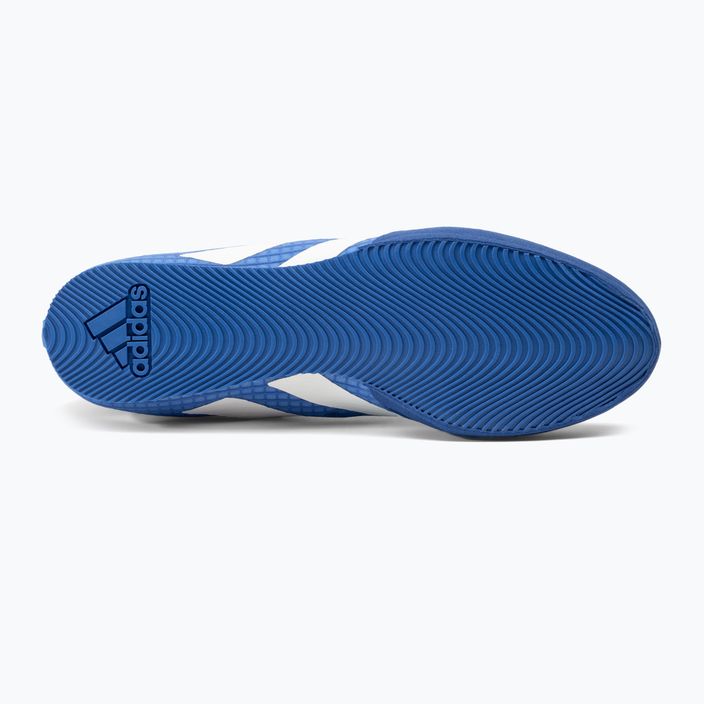 Men's adidas Box Hog 4 boxing shoes blue GW1402 5