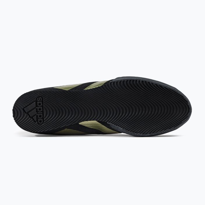 adidas Box Hog 4 boxing shoes black and gold GZ6116 5