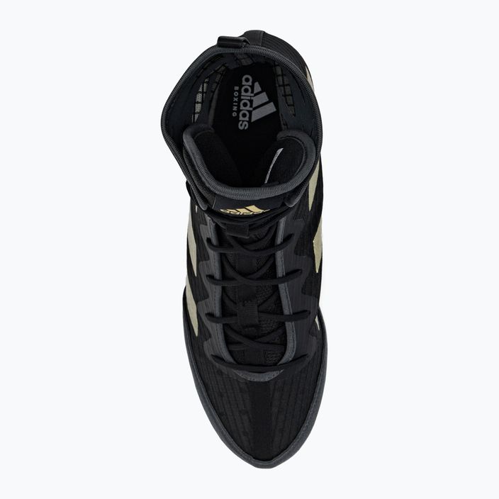adidas Box Hog 4 boxing shoes black and gold GZ6116 6