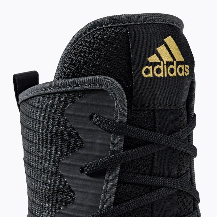 adidas Box Hog 4 boxing shoes black and gold GZ6116 9