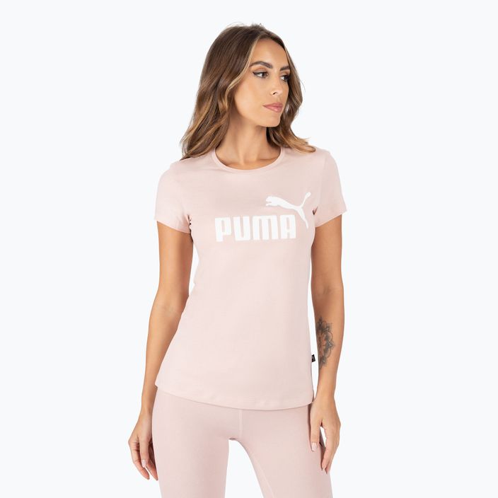 Women's training t-shirt PUMA ESS Logo Tee pink 586775 47