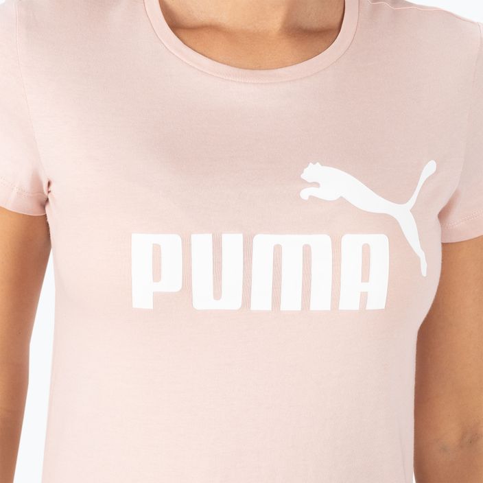 Women's training t-shirt PUMA ESS Logo Tee pink 586775 47 4