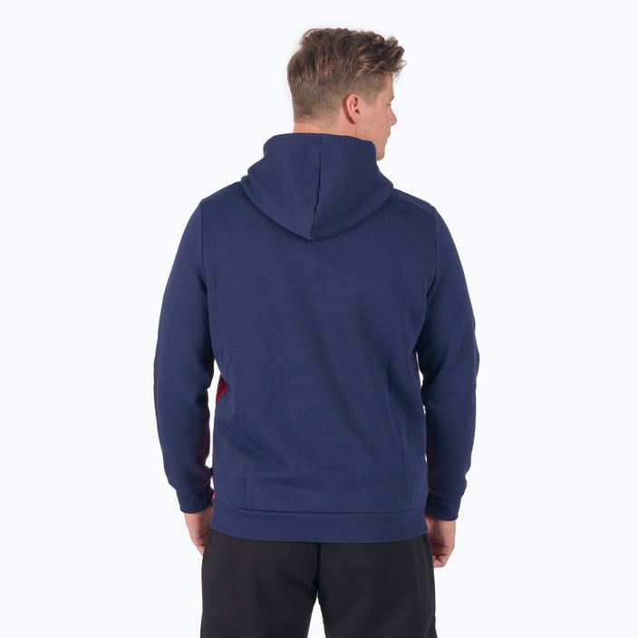 Men's hoodie PUMA Ess+ Colorblock navy blue and red 670168 06 2