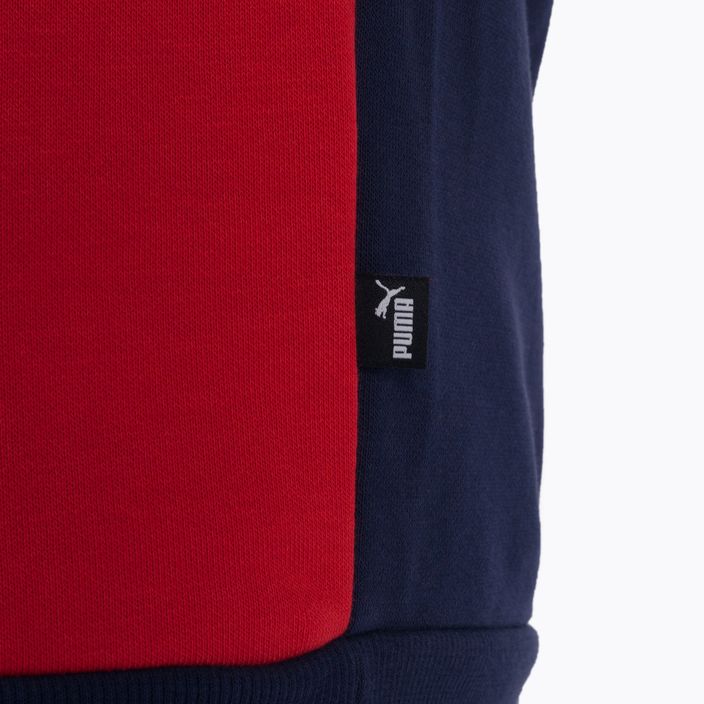 Men's hoodie PUMA Ess+ Colorblock navy blue and red 670168 06 5