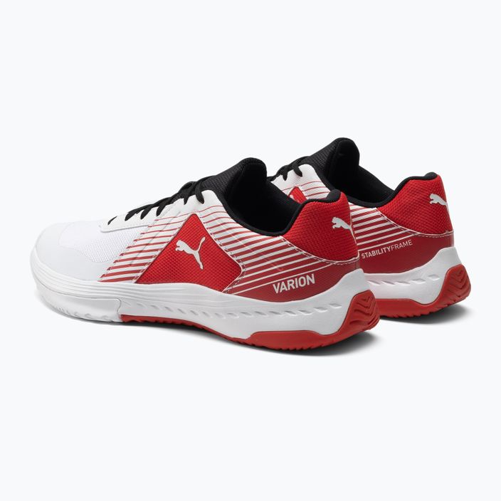 PUMA Varion volleyball shoes white and red 106472 07 3