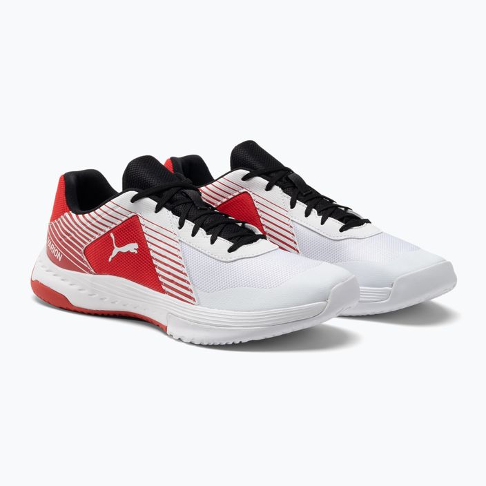 PUMA Varion volleyball shoes white and red 106472 07 4