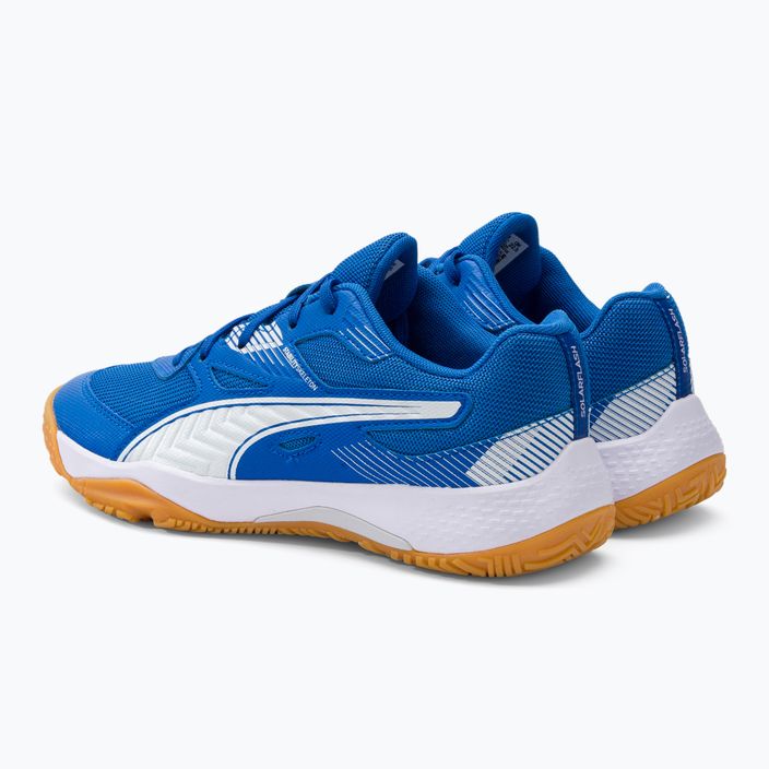 PUMA Solarflash Jr II children's volleyball shoes blue and white 106883 03 3