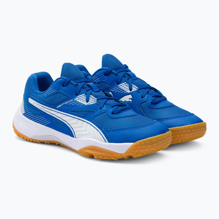 PUMA Solarflash Jr II children's volleyball shoes blue and white 106883 03 4