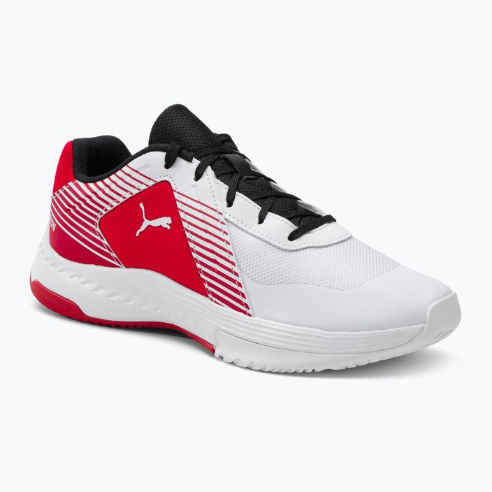 PUMA Varion Jr children's volleyball shoes white and red 106585 07