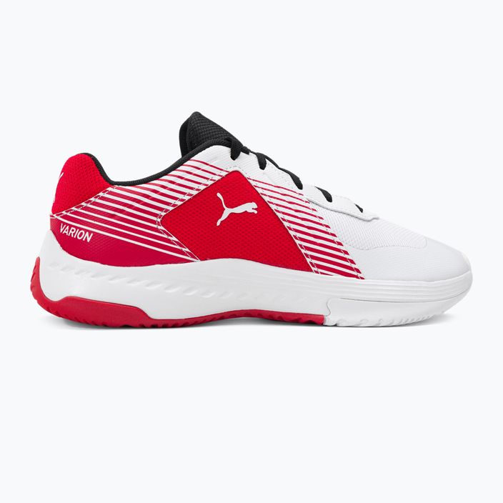 PUMA Varion Jr children's volleyball shoes white and red 106585 07 2