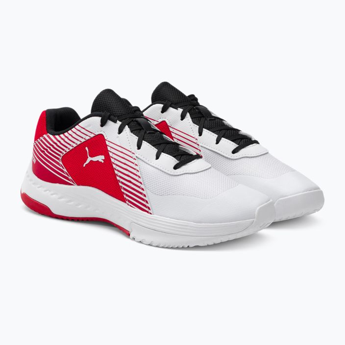 PUMA Varion Jr children's volleyball shoes white and red 106585 07 4