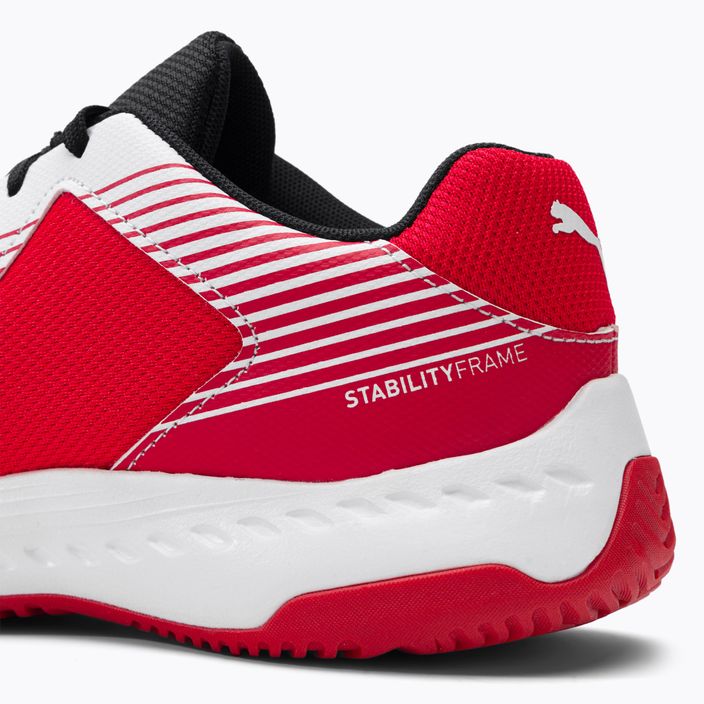 PUMA Varion Jr children's volleyball shoes white and red 106585 07 10
