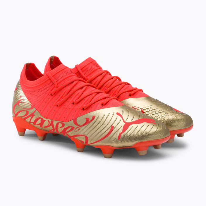 Men's football boots PUMA Future Z 2.4 Neymar Jr. FG/AG orange/gold 107105 01 4