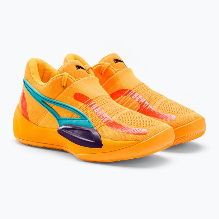 Men's basketball shoes PUMA Rise Nitro yellow 377012 01 5