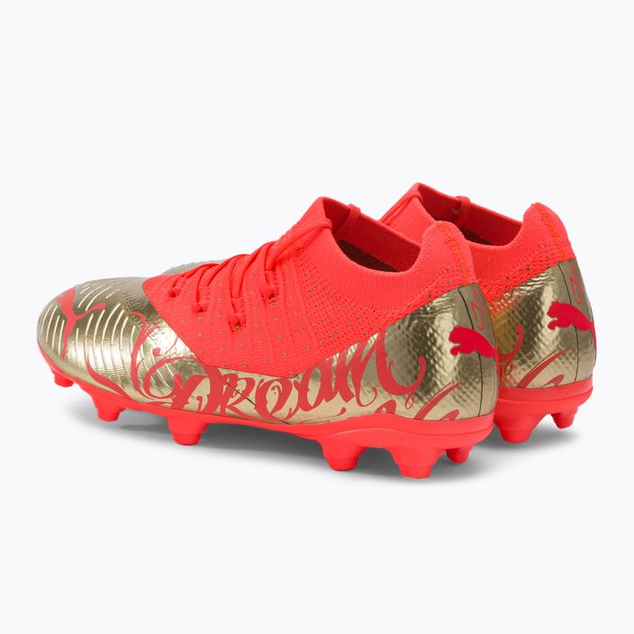 Children's football boots PUMA Future Z 3.4 Neymar Jr. FG/AG orange/gold 107107 01 3