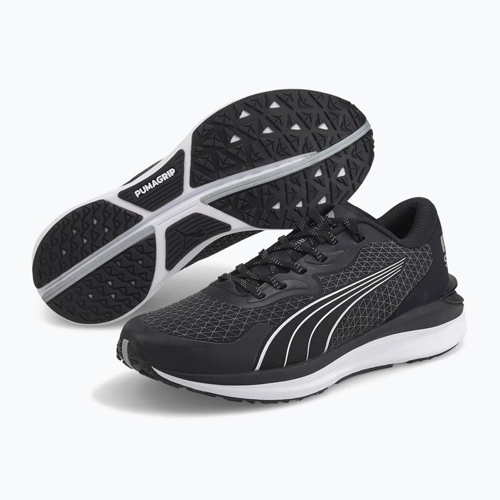 Women's running shoes PUMA Electrify Nitro 2 WTR black and silver 376897 01 10