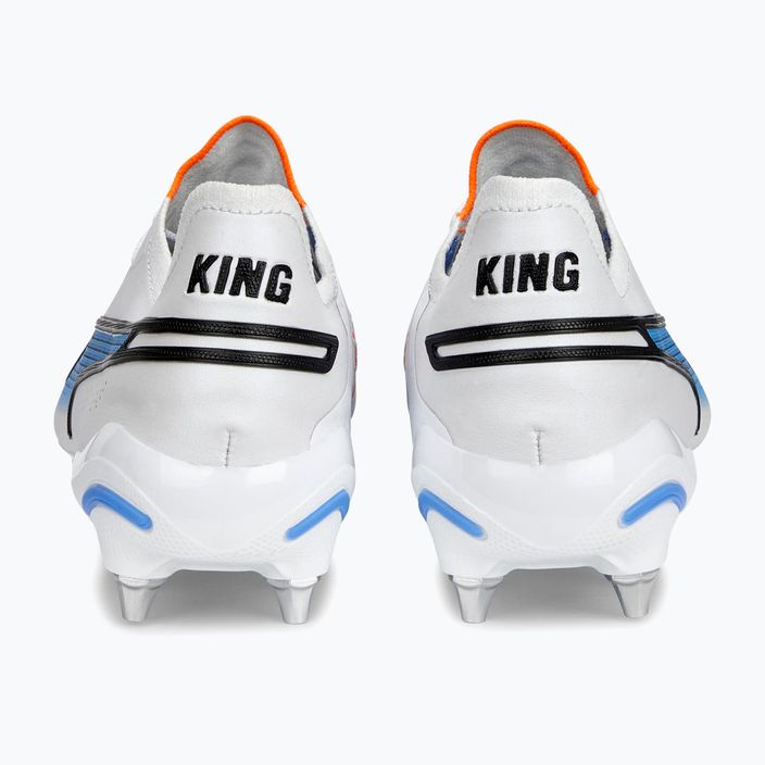 PUMA King Ultimate MXSG men's football boots puma white/puma black/blue glimmer/ultra orange 13